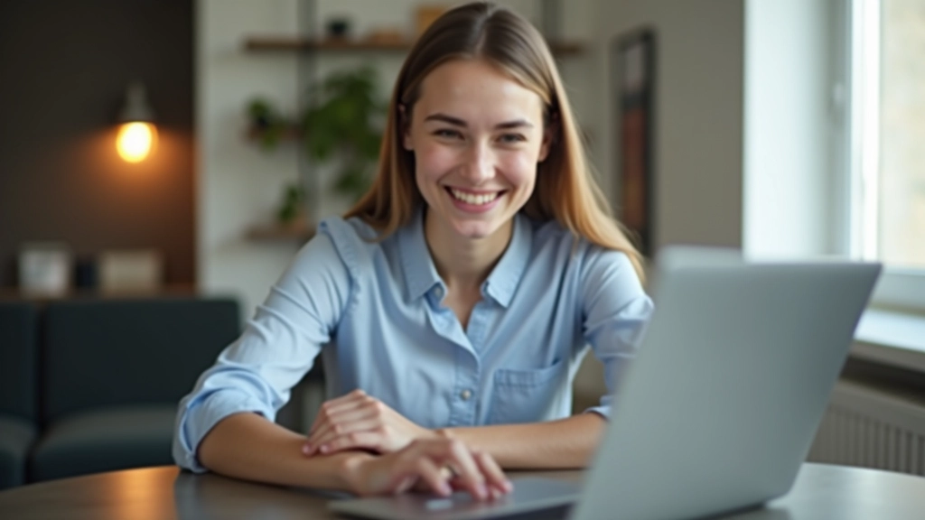 Osoba při online konzultaci