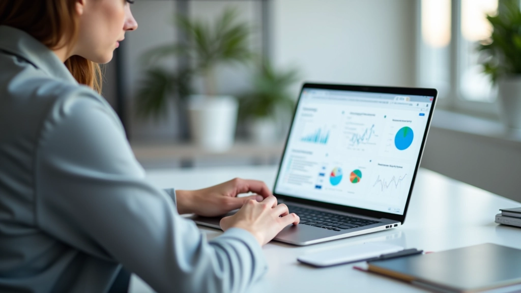 Osoba pracující s tabulkou na počítači