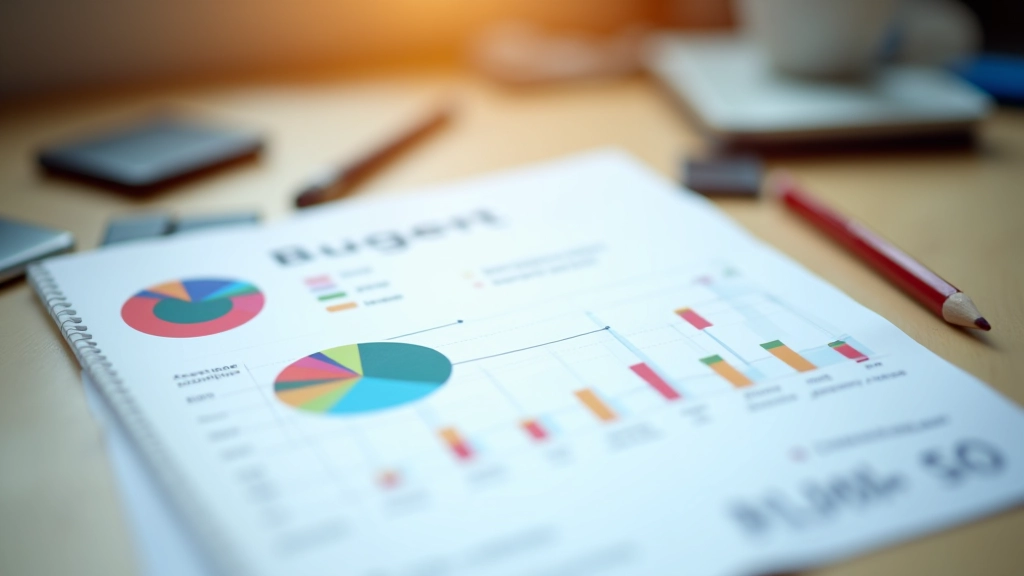 Osobní rozpočet zobrazující různé kategorie výdajů s grafem